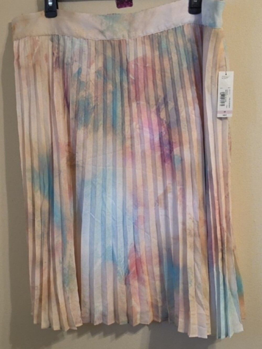 Worthington Women Marble Tie Dye Pleated Pull On Skirt. NWT - Picture 7 of 7